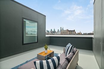 Expansive views of center city skyline